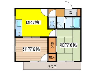 第２黒澤コーポの物件間取画像